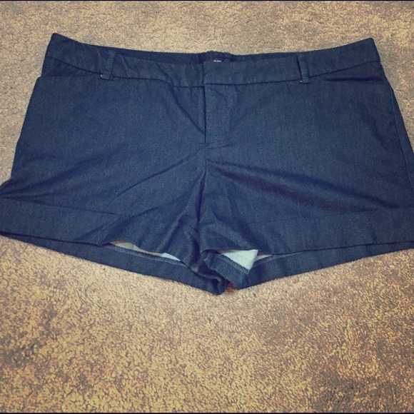 Dark denim-like shorts
