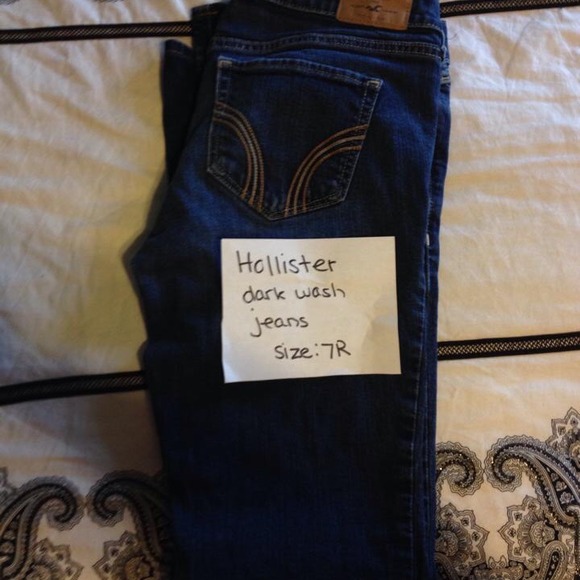 Hollister dark wash bootcut jeans size: 7R - Picture 2 of 2