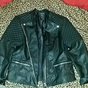 Faux black jacket