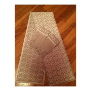 Coach scarf and gloves