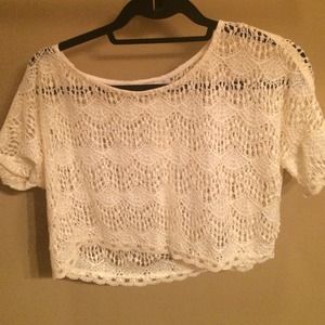 Lace crop top