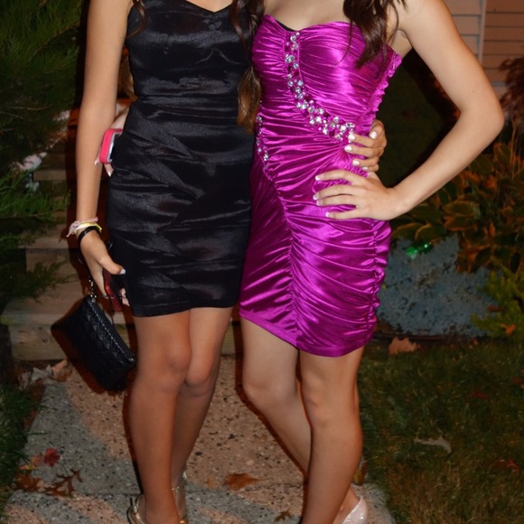Strapless tight dress