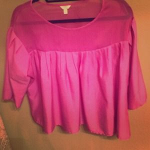 Fuchsia flowy top!