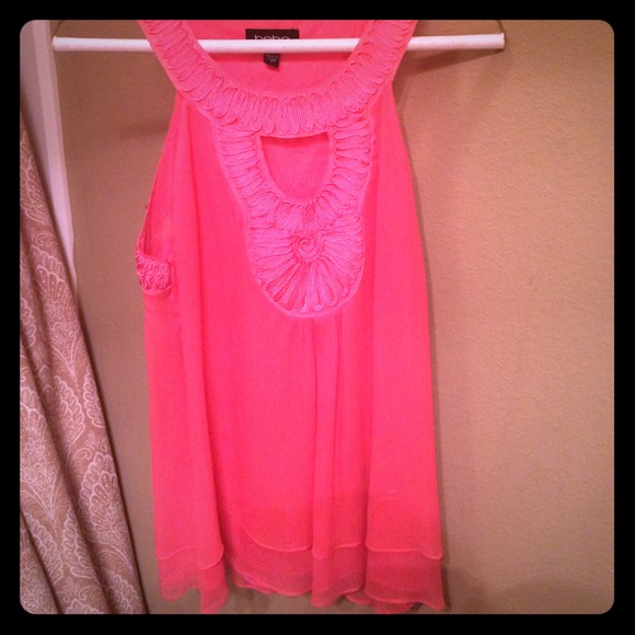 Hot pink party top