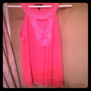Hot pink party top