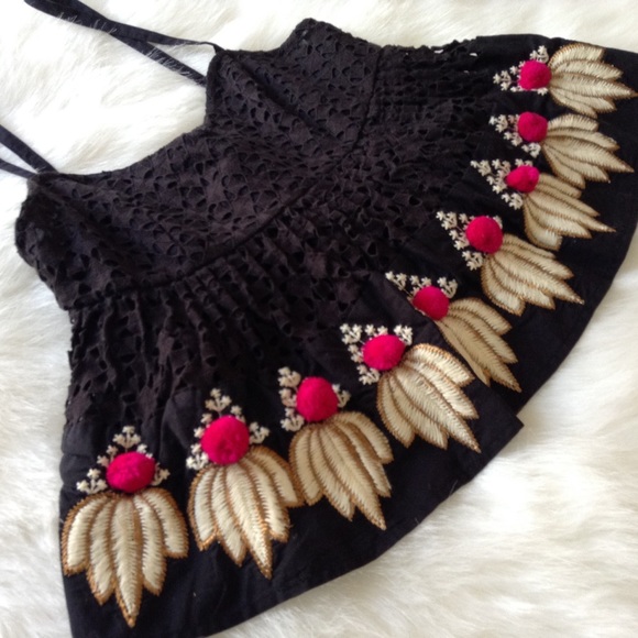 Anthropologie lace peachy pie top - Picture 2 of 4