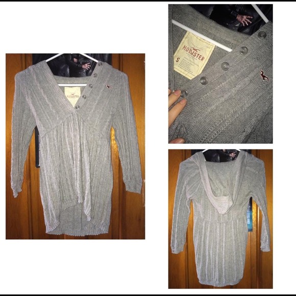 Gray hollister sweater