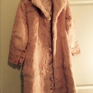 Pink fun rabbit coat!