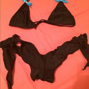 Itty bitty scrunch bikini