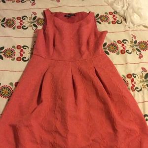 Lovely Coral dress with embroidered flowers