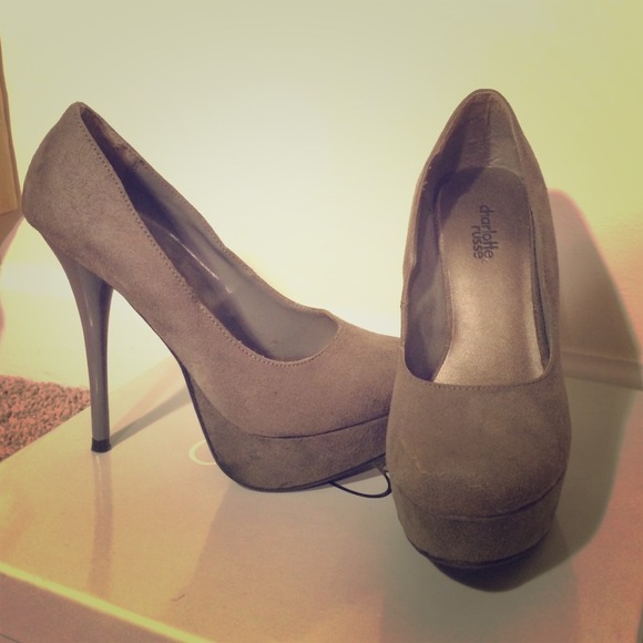 Charcoal gray heels