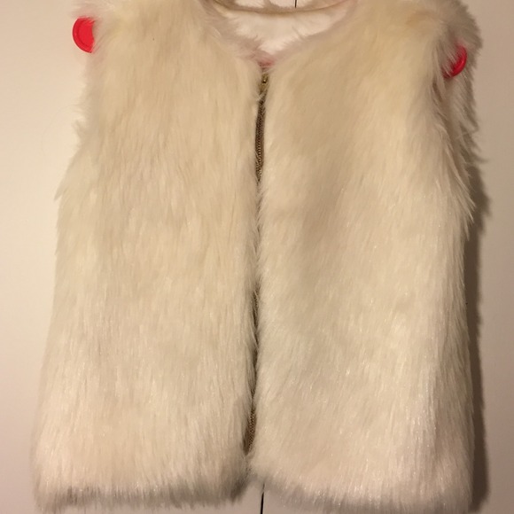 SOLD!! WHITE Fur Vest