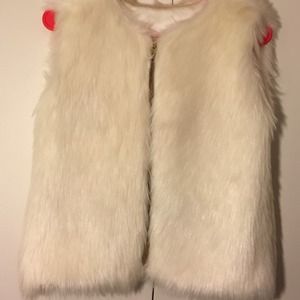 SOLD!! WHITE Fur Vest
