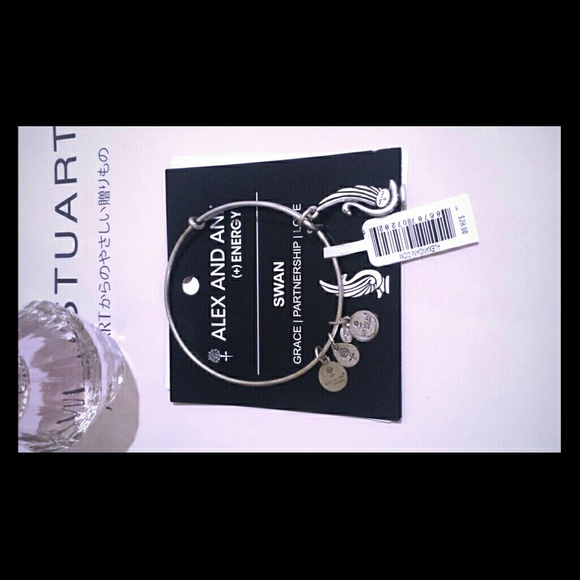 Brand new alex and ani swan bracelet bangle