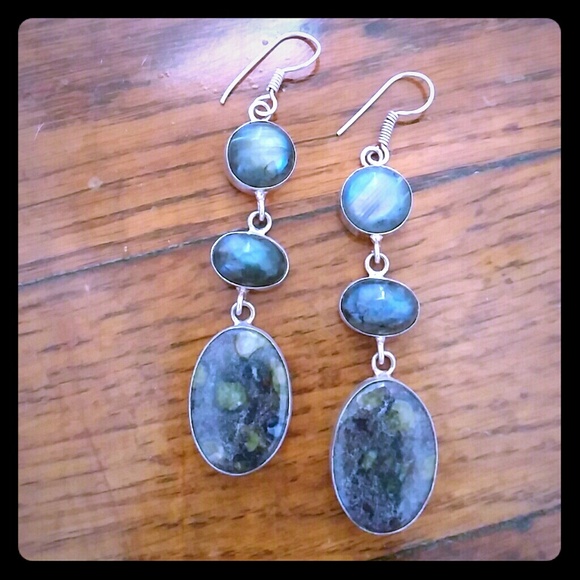 Labradorite Jasper Earrings
