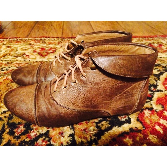 Brown booties
