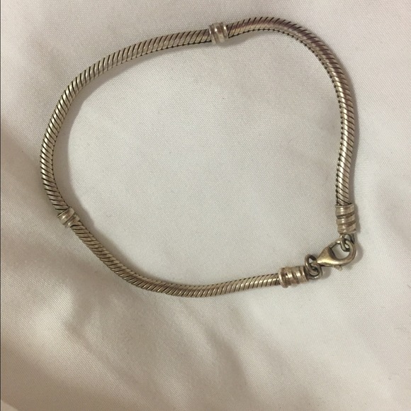 Sterling Silver Pandora Bracelet 7in