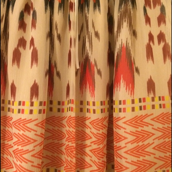 Aztec Print Halter Top Summer Dress - Picture 2 of 2