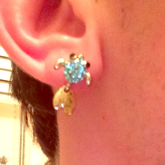 Betsey Johnson gold fish earrings