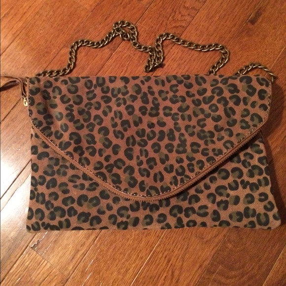 J. Crew Animal Print Handbag - Picture 1 of 2