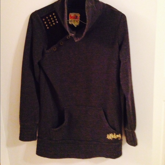 💢💢SOLD💢💢Billabong gray tunic sweatshirt