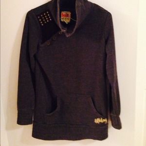 💢💢SOLD💢💢Billabong gray tunic sweatshirt