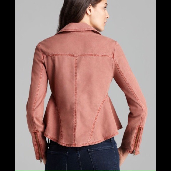 ❤️Host Pick❤️ NWT Free People Linen Moto Jacket - Picture 3 of 4