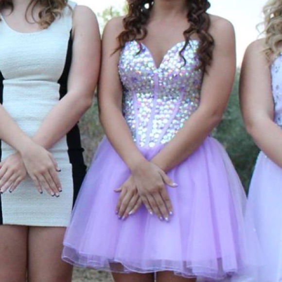 Purple homecoming dress - Picture 3 of 4