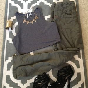 Army green pants