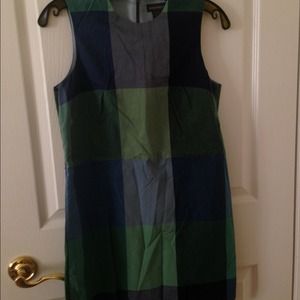 Banana Republic plaid shift dress