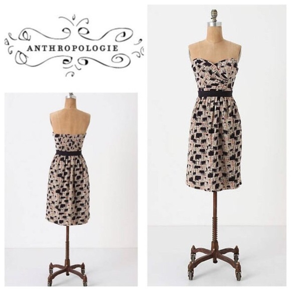 Anthropologie Burlapp Blurred Shapes Dress