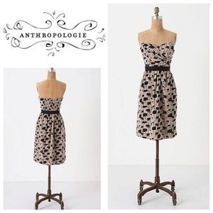 Anthropologie Burlapp Blurred Shapes Dress