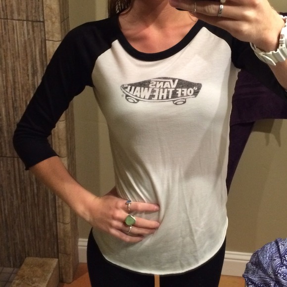 vans 3/4 sleeve shirt