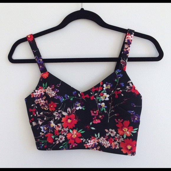 *BUNDLE* Floral Crop Top & High Waisted Midi Skirt