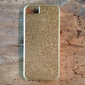 J. Crew Gold Glitter iPhone 5/5S Case