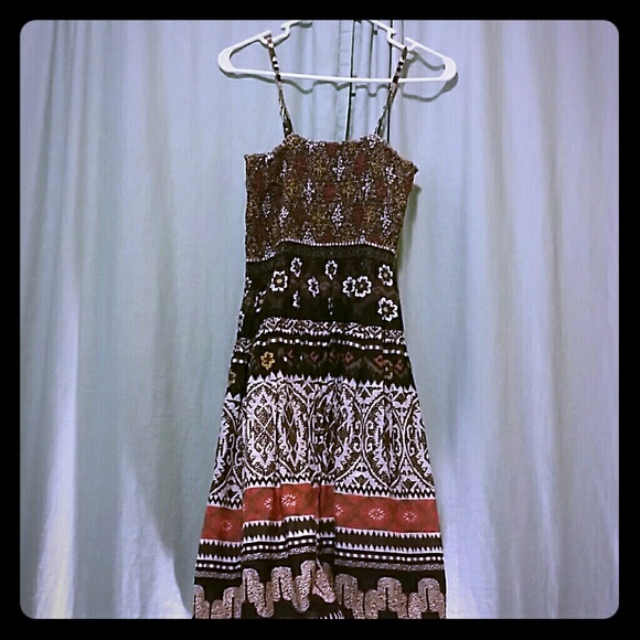 Earth-toned summer dress - Picture 1 of 2