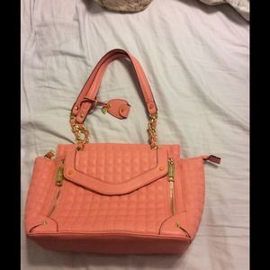 Jessica Simpson Peach satchel-  gorgeous!