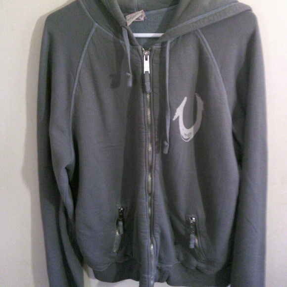 TRUE RELIGION MENS HOODED SWEATSHIRT