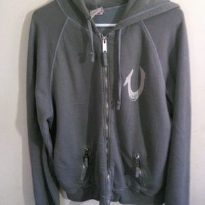 TRUE RELIGION MENS HOODED SWEATSHIRT