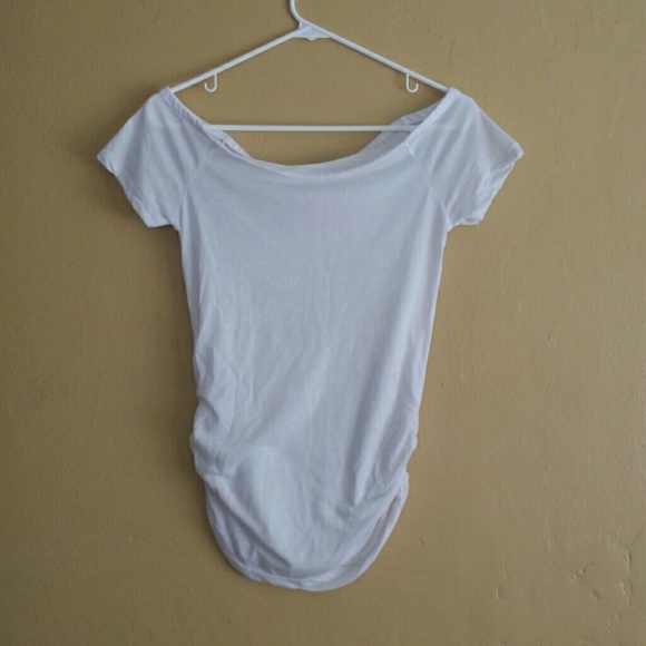 White off shoulder t-shirt