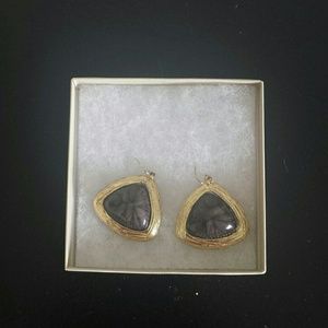 Black and gold earrings