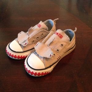 Shark converse shoes size 7 toms size 6 bundle