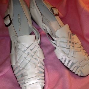 White Leather Sandals