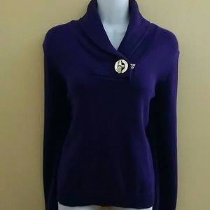 Purple Polo Sweater