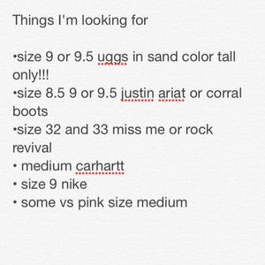 What I'm looking for