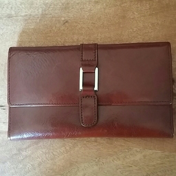 NWOT Cognac colored quality leather wallet