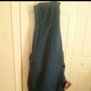 Long formal Navy blue dress