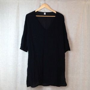 Old Navy Black Tunic 3/4 Sleeve