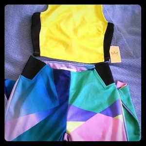 Crop Top and high waste leggings