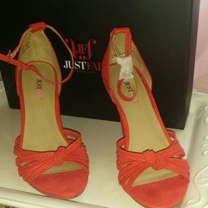 Justfab wedges Nwb